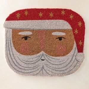 Anthropologie NWT top rated Santa Claus doormat; sold out @anthro; nice quality